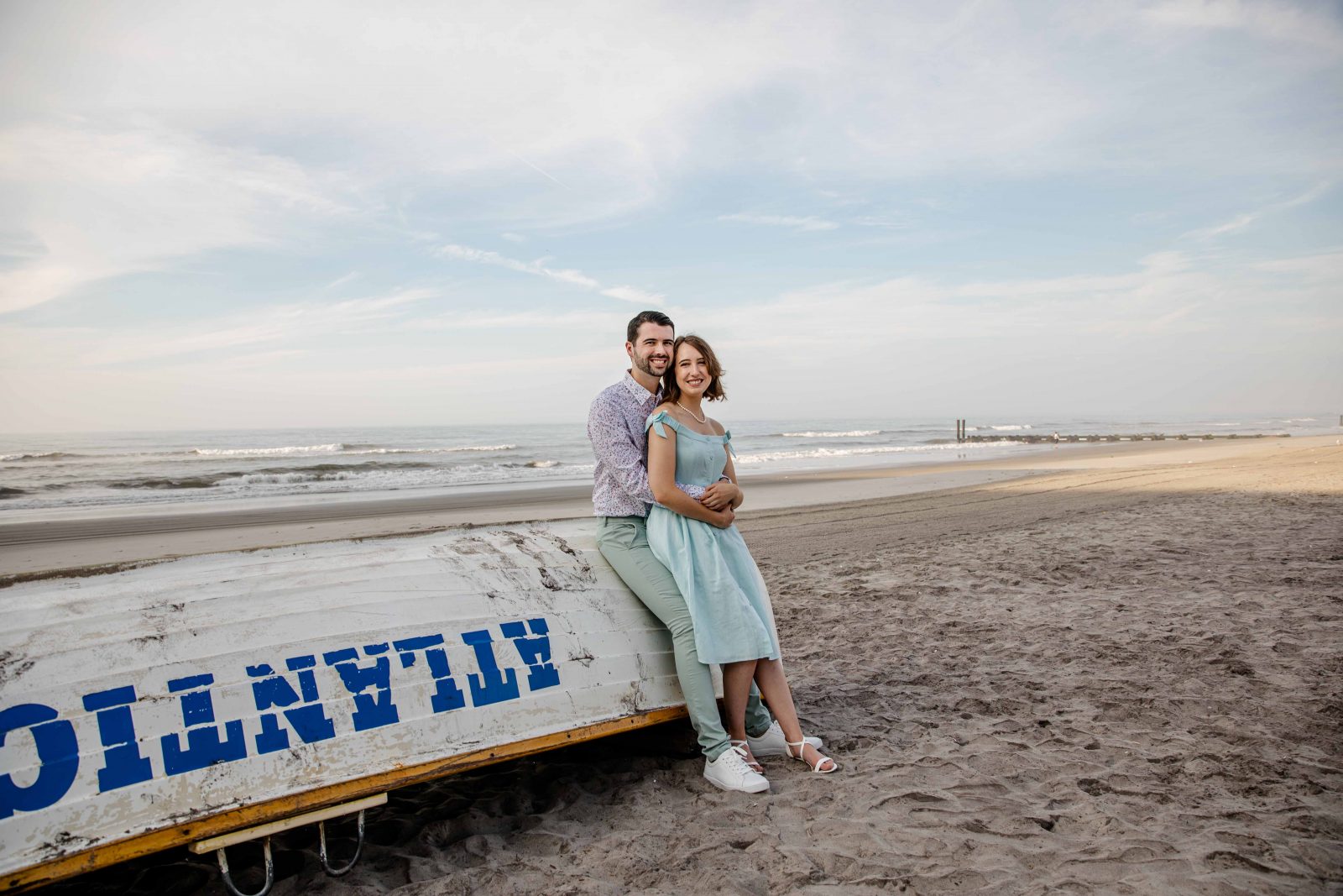 couple on beach atlantic city