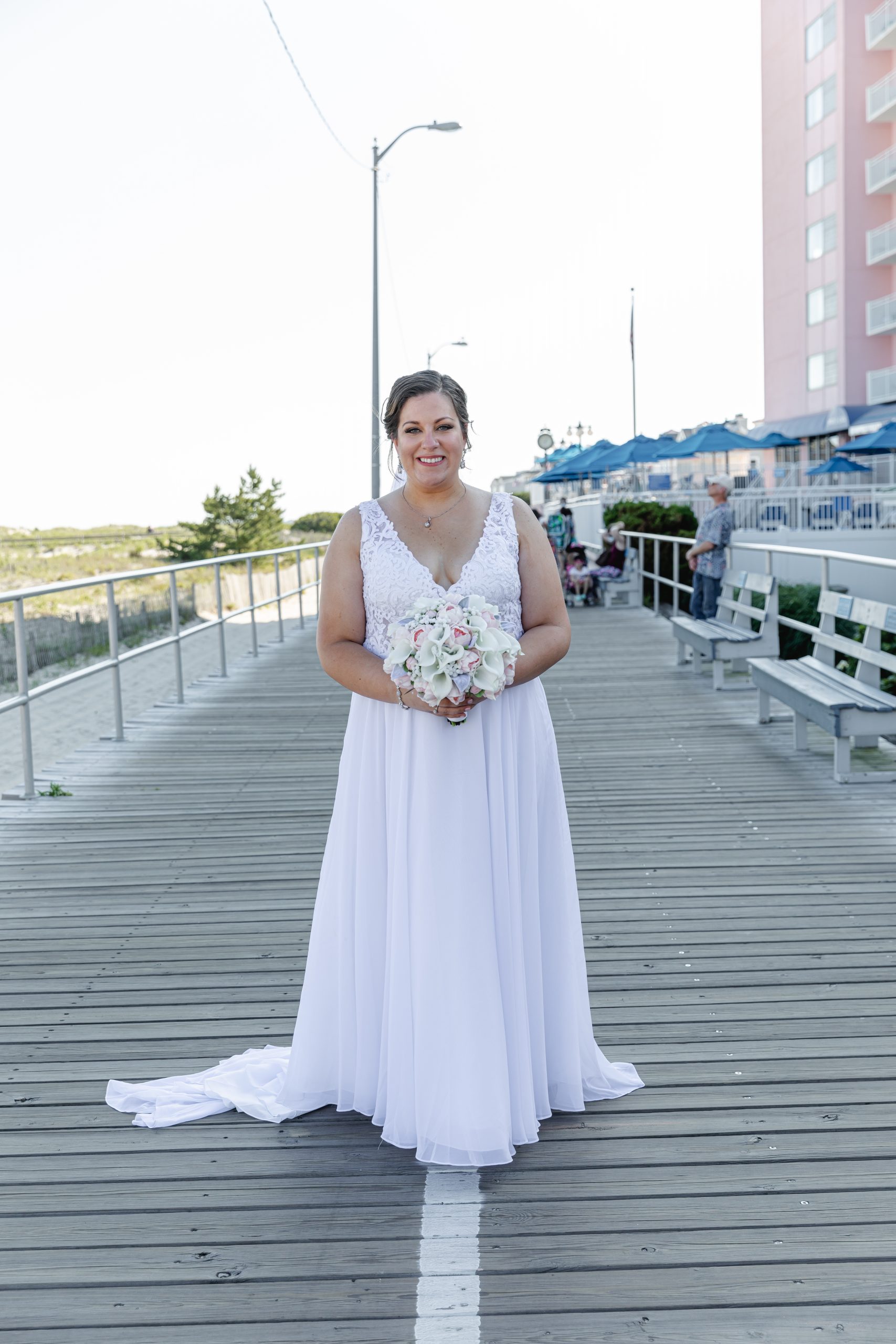 bride on boardwalk ocean city nj