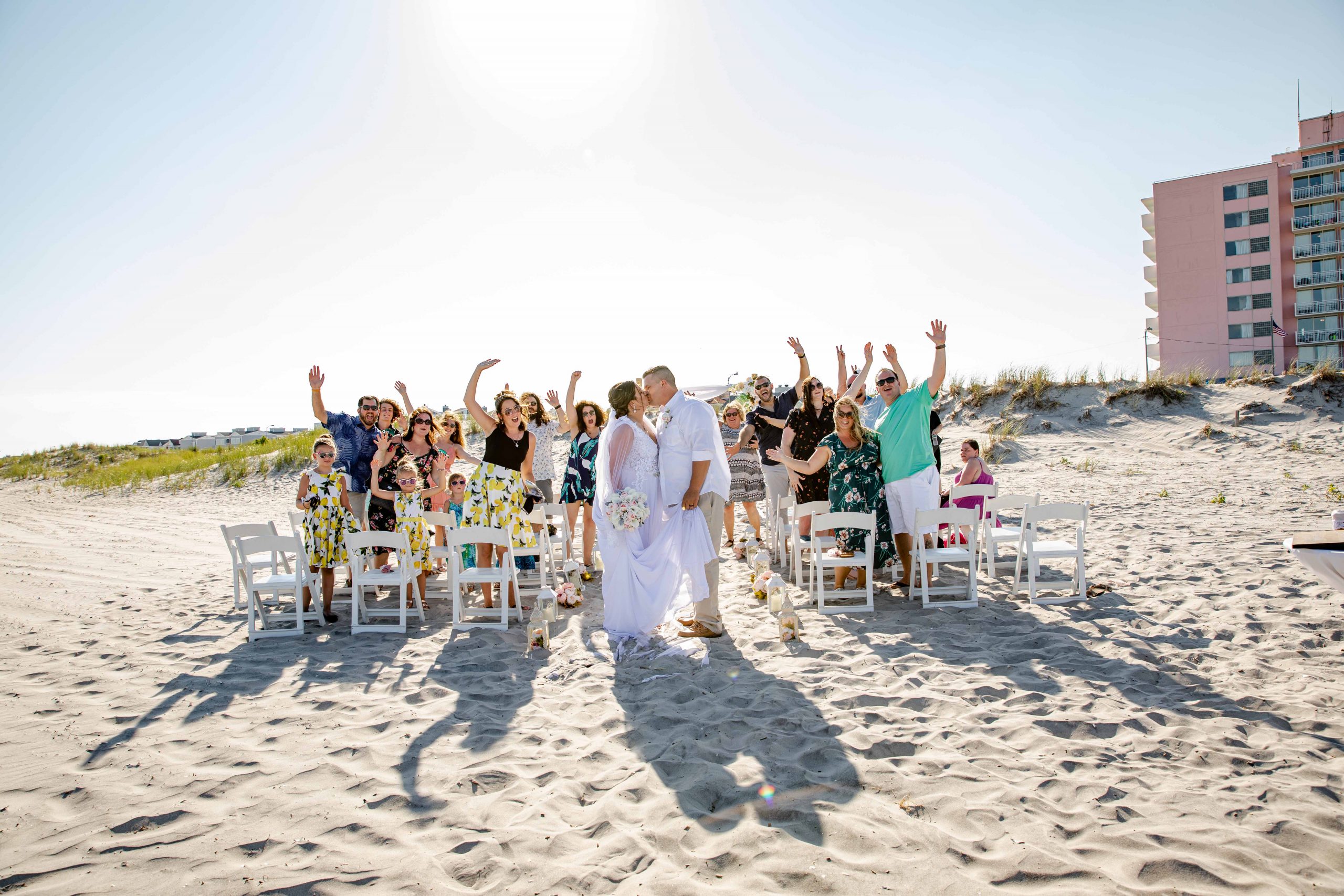 Ocean city NJ beach wedding