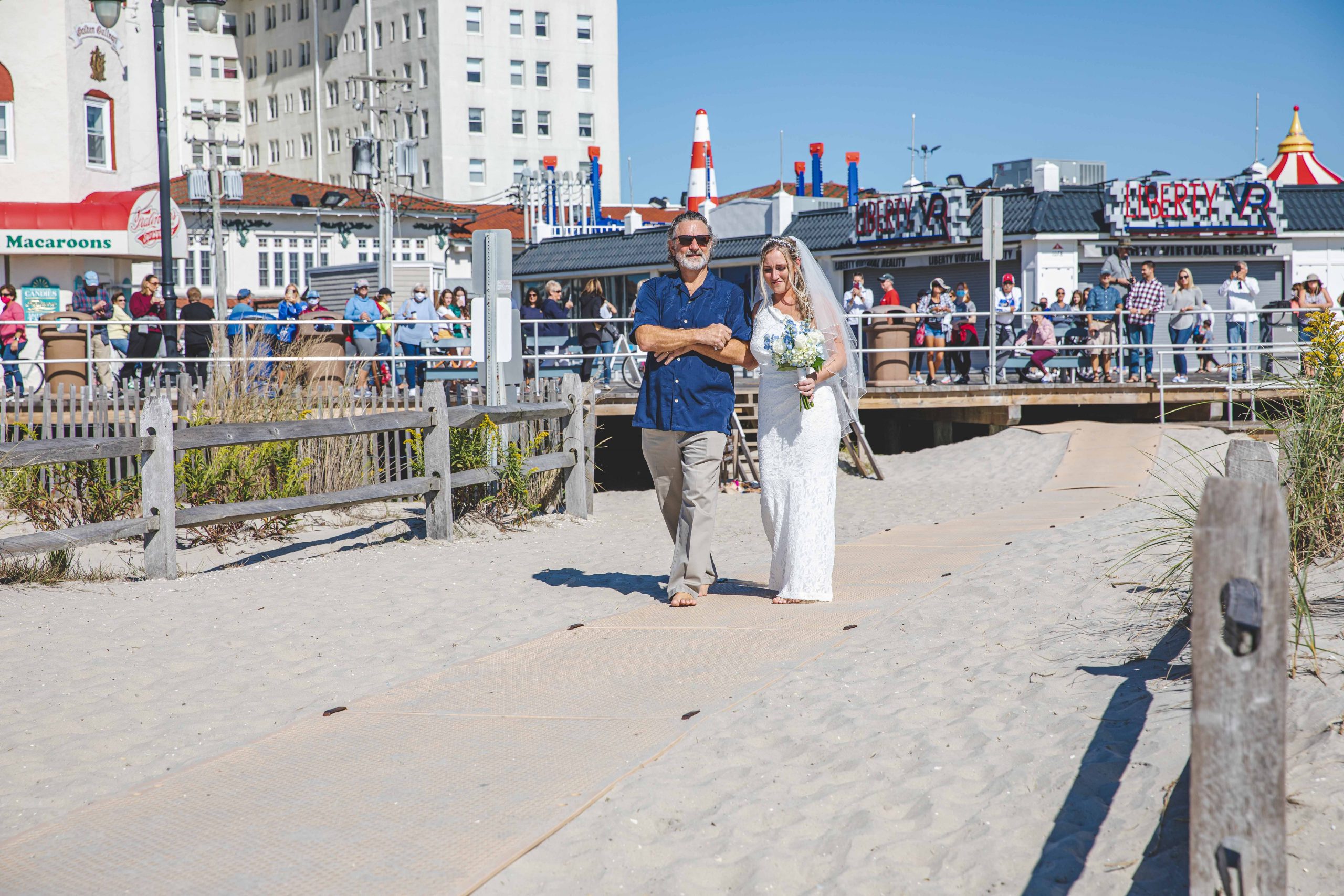 Ocean city NJ beach wedding