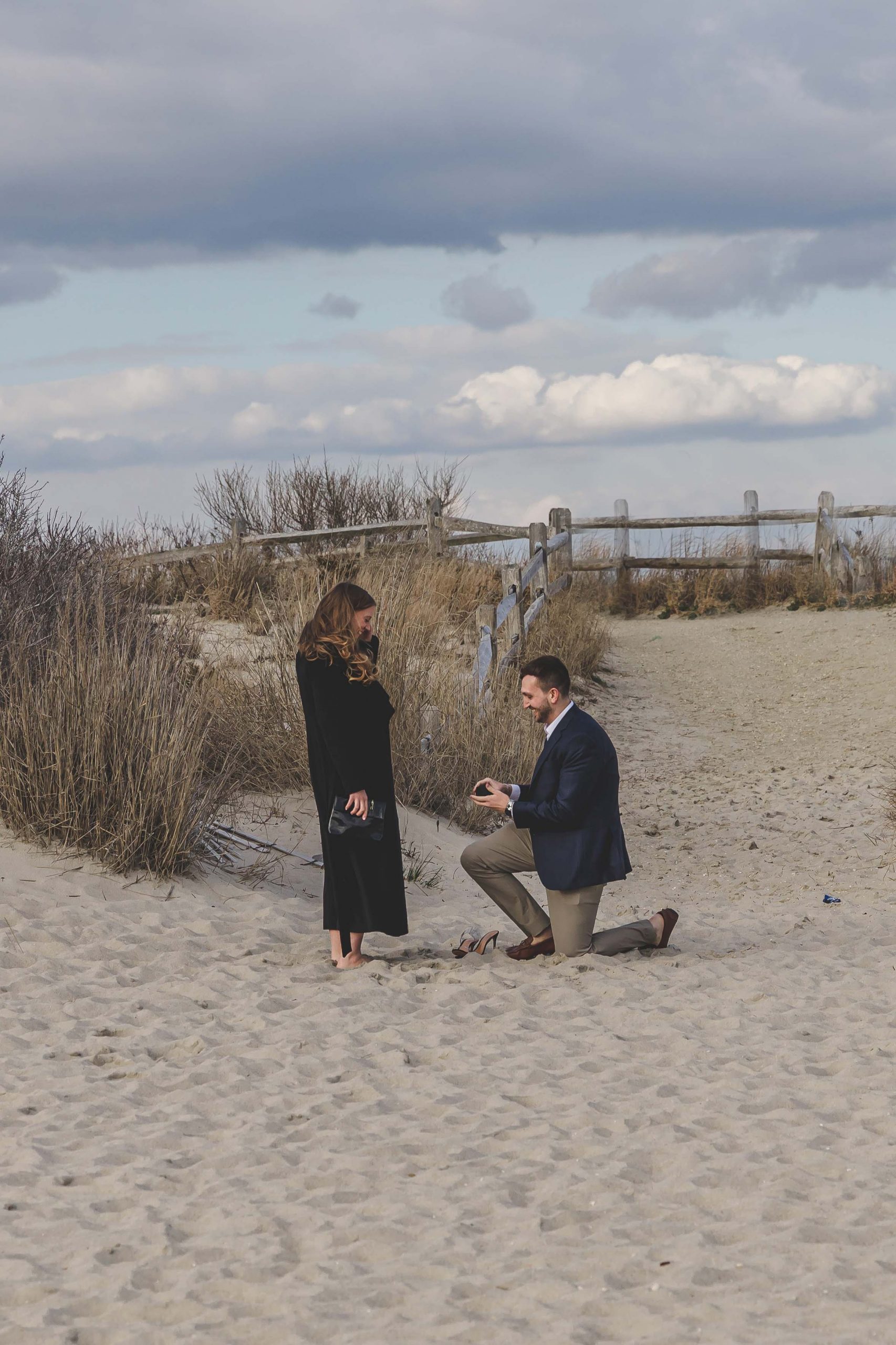 proposal on beach in cape may