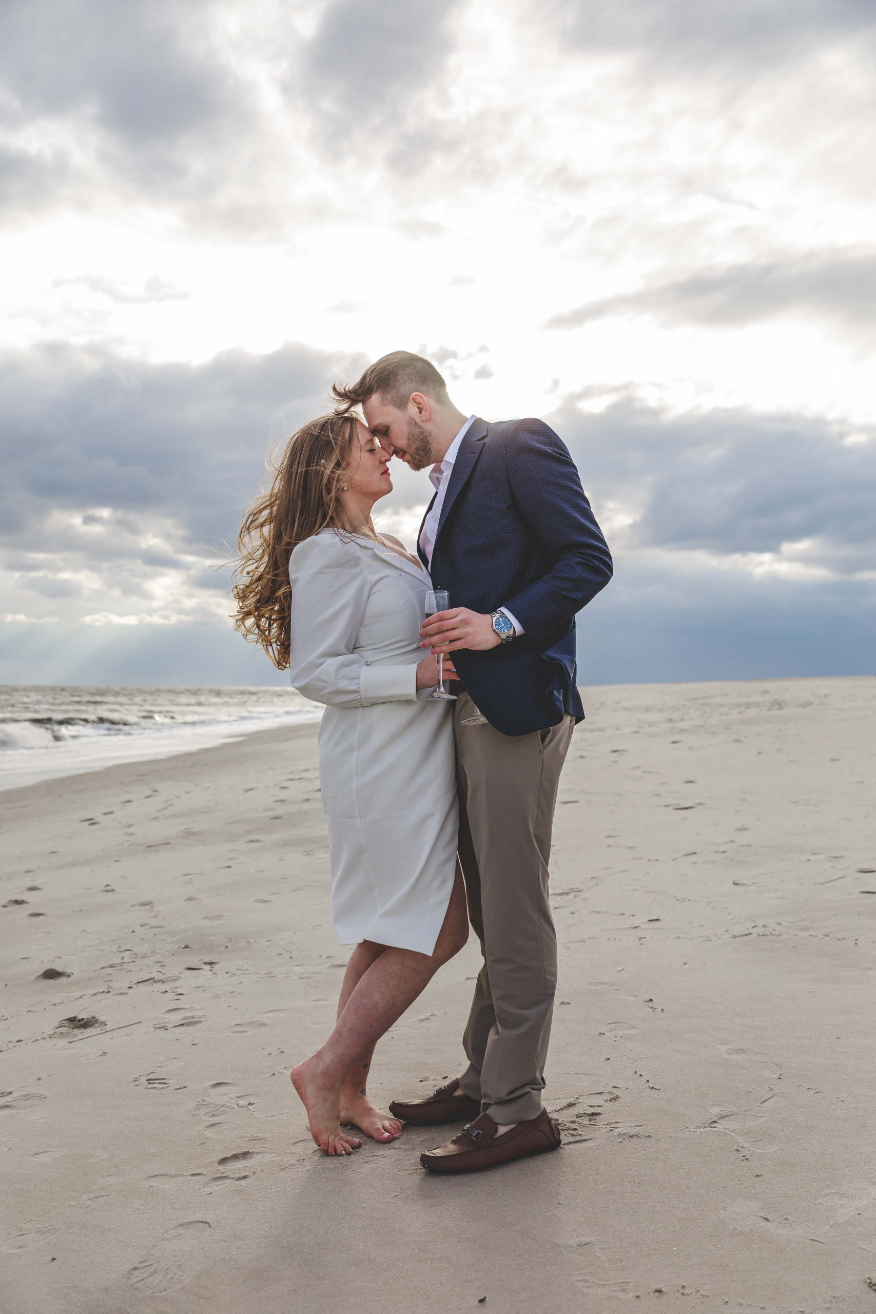 Cape may beach engagement