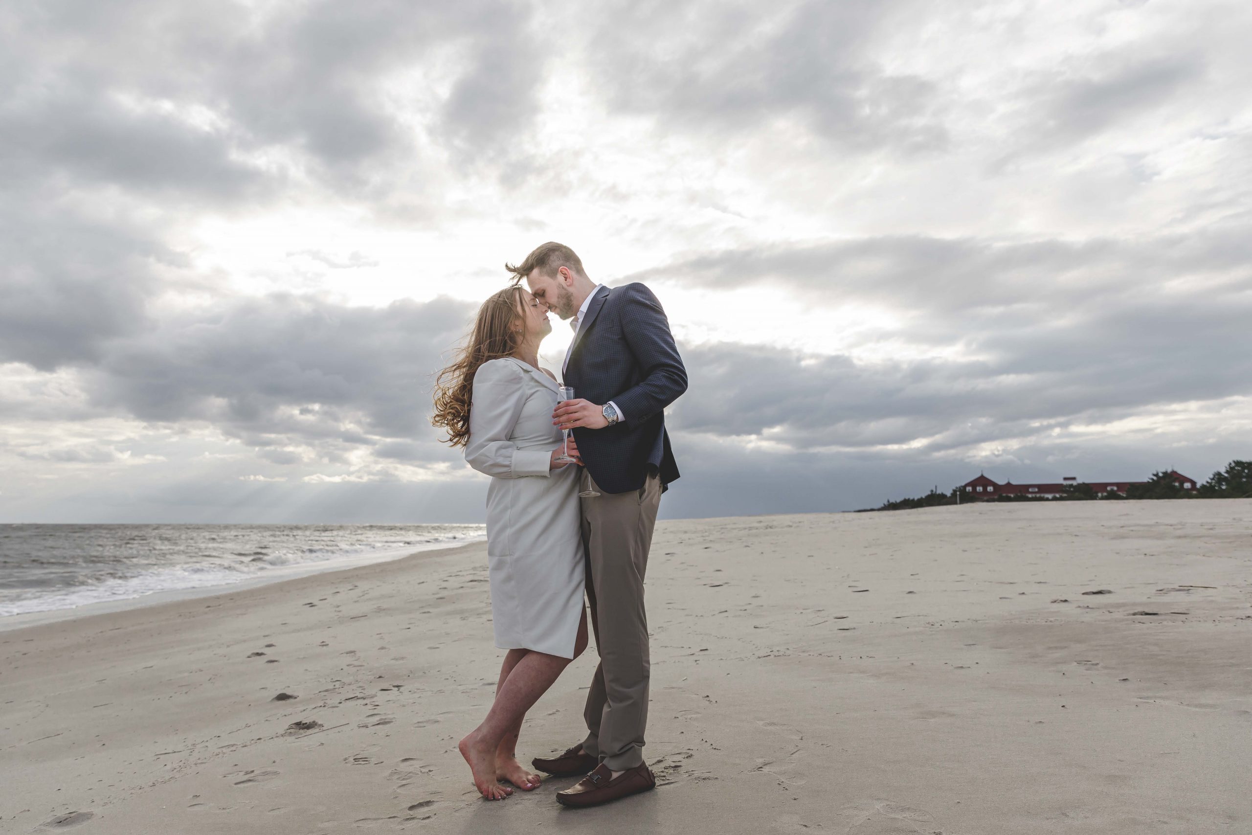 cape may beach engagement