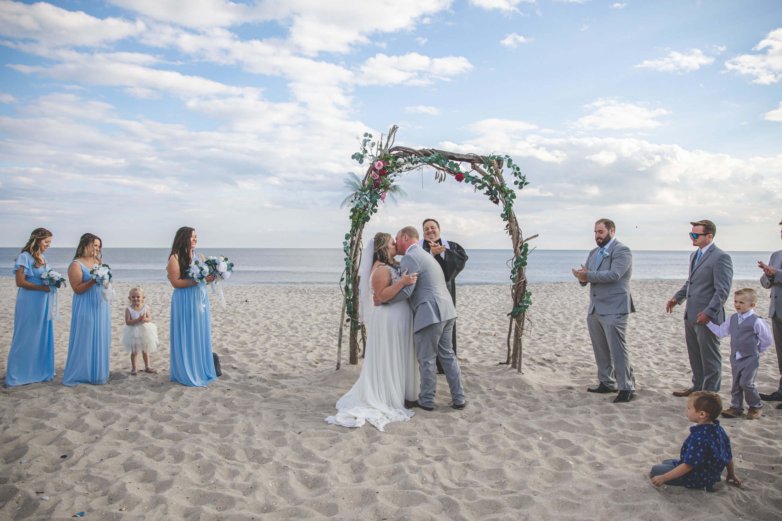 Cape may beach wedding
