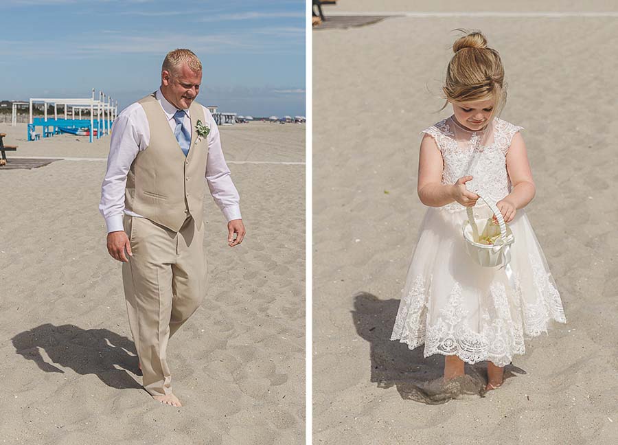 Cape may beach wedding