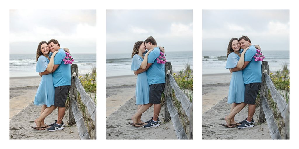 south jersey beach engagement session