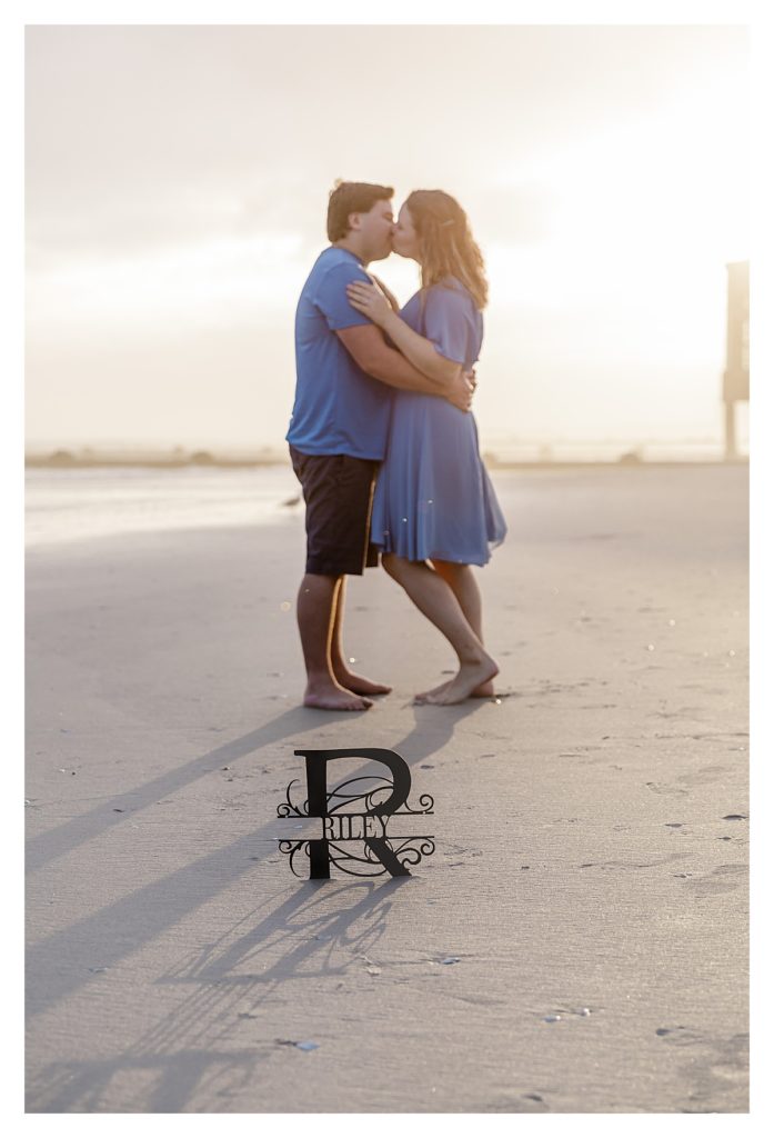 south jersey beach engagement session