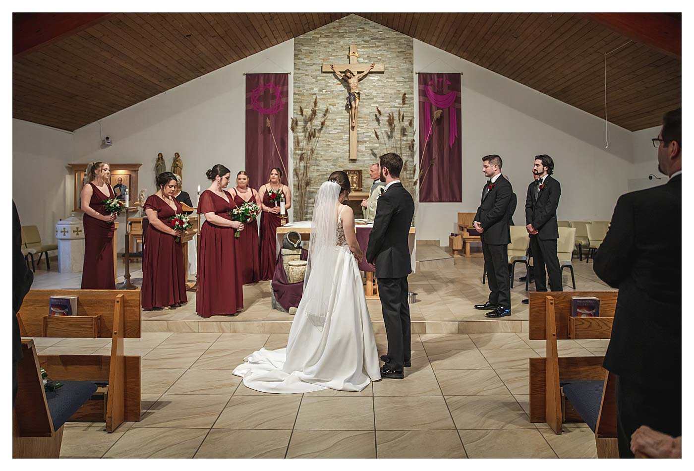 wedding ceremony at church