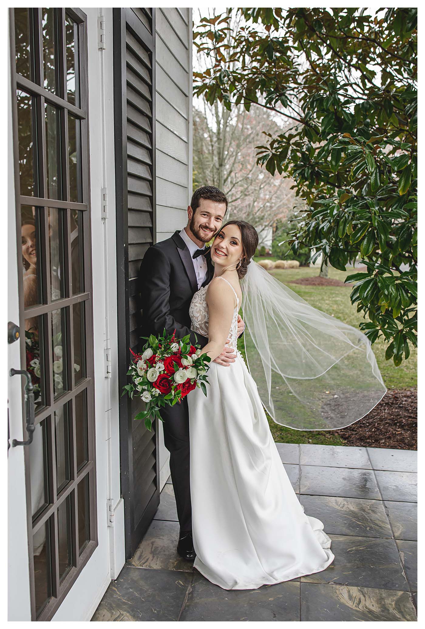 spring carriage house wedding