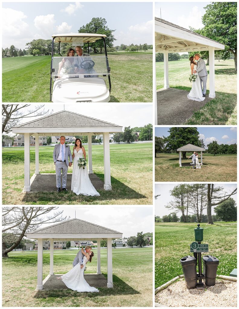 wedding couple at linwood country club