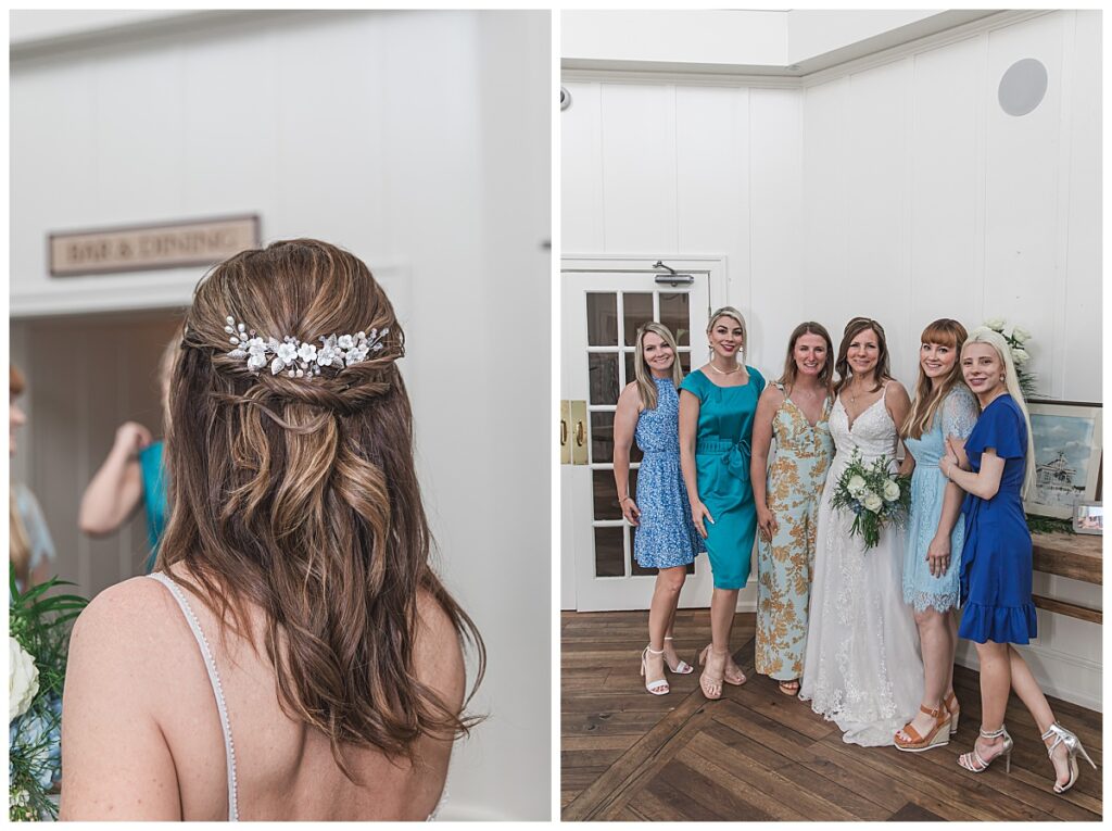 bride and bridesmaids linwood country club