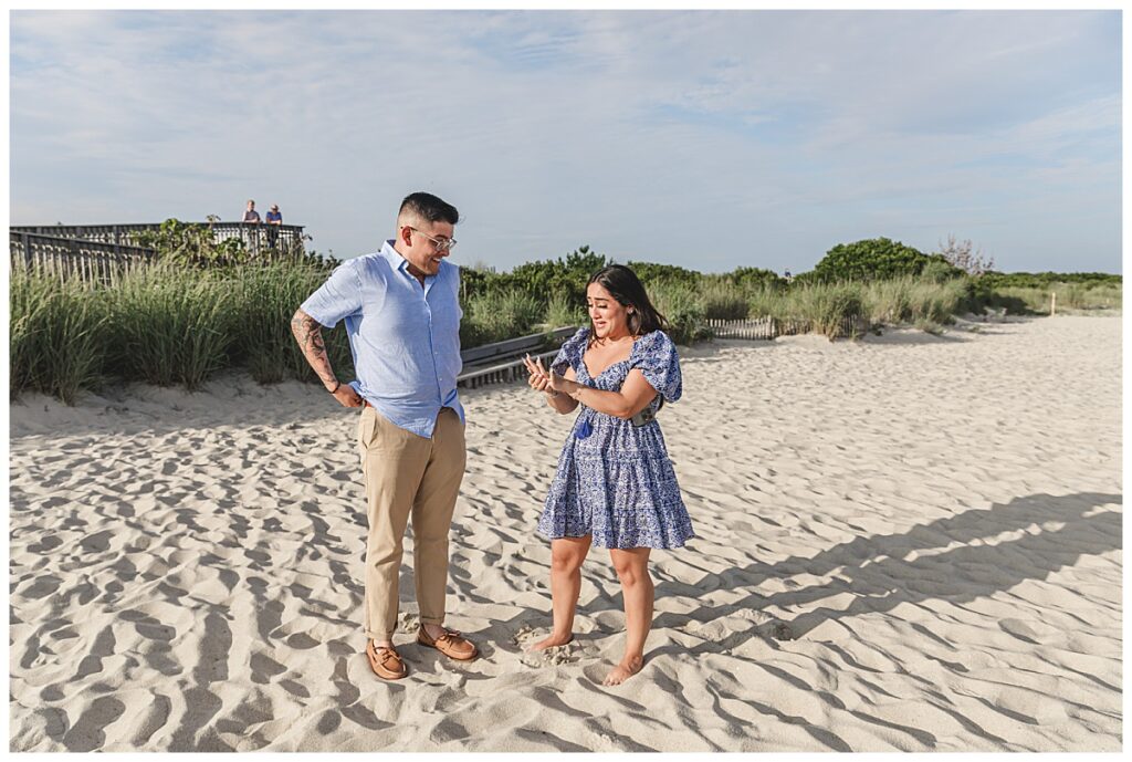 surprise proposal at the cape may lighthouse