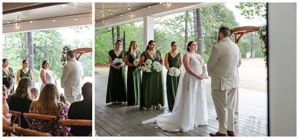 ceremony at Swan lake resort