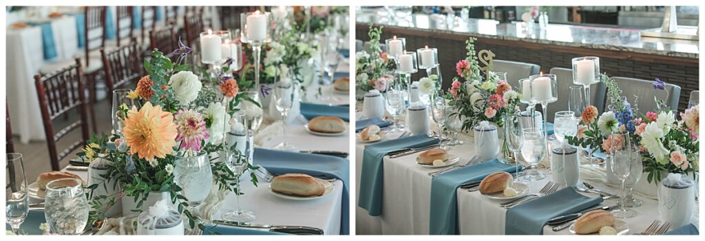 table settings at the ICONA Windrift for Lauren and Zachs wedding