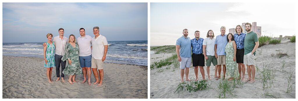 families on beaches in south Jersey for their family session