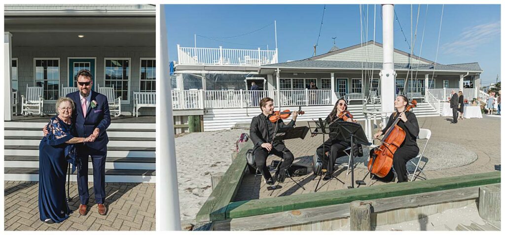 3 piece orchastra on beach in LBI