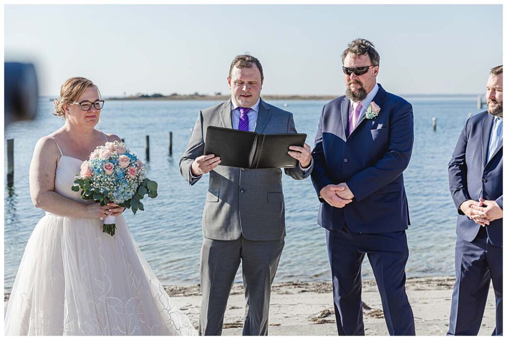 wedding ceremony on the beach in LBI