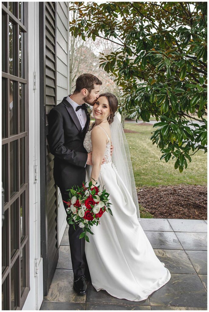 Wedding couple at the carriage house in galloway nj