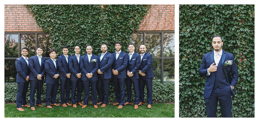 groomsmen and groom at asbury hotel