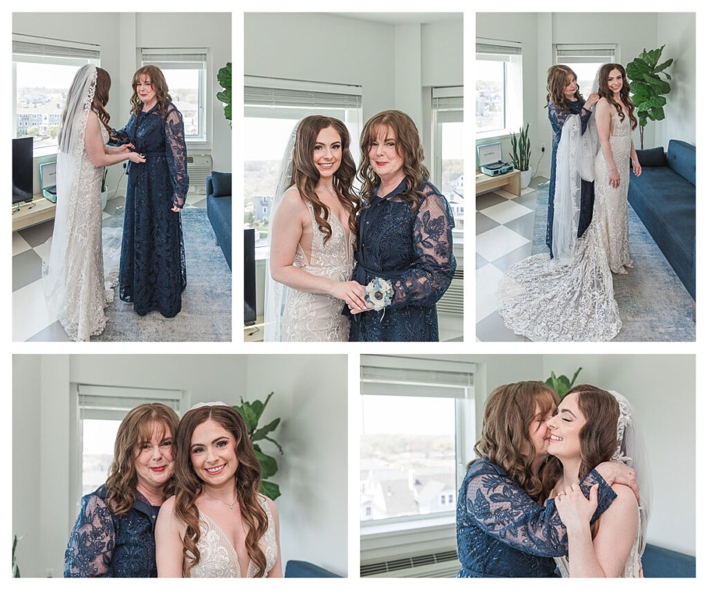 bride and her mom