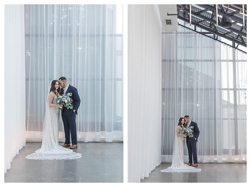 bride and groom at the hotel asbury