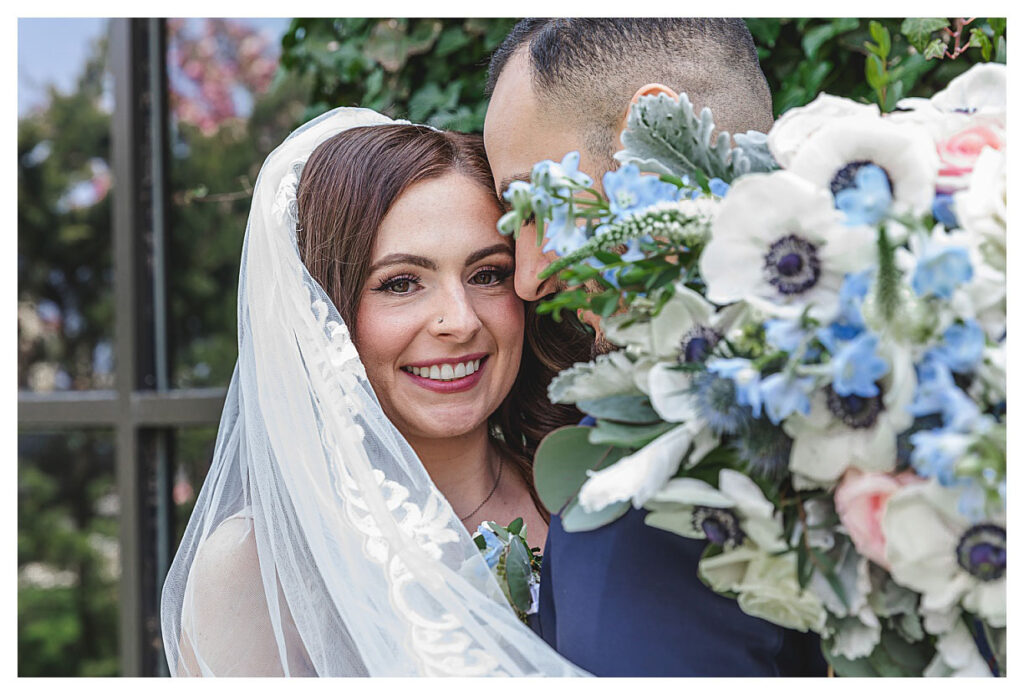 bride with bouquet