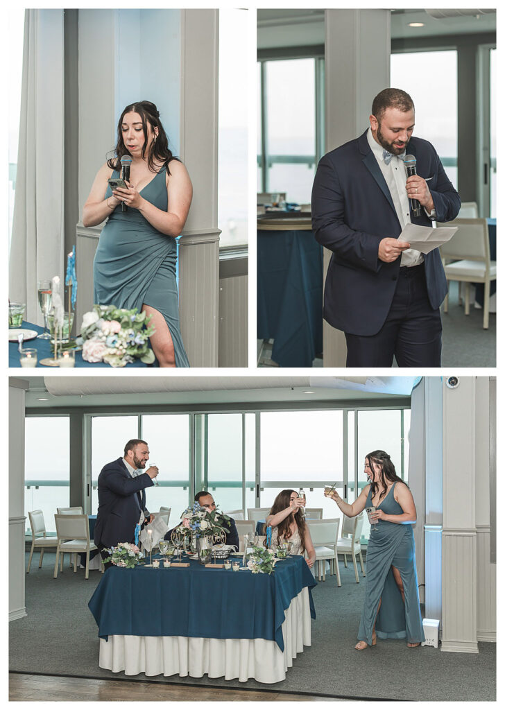 wedding toasts at the mcloone pier house