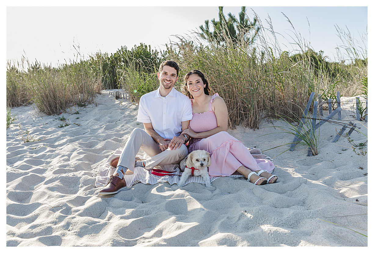 Cape May beach engagement 