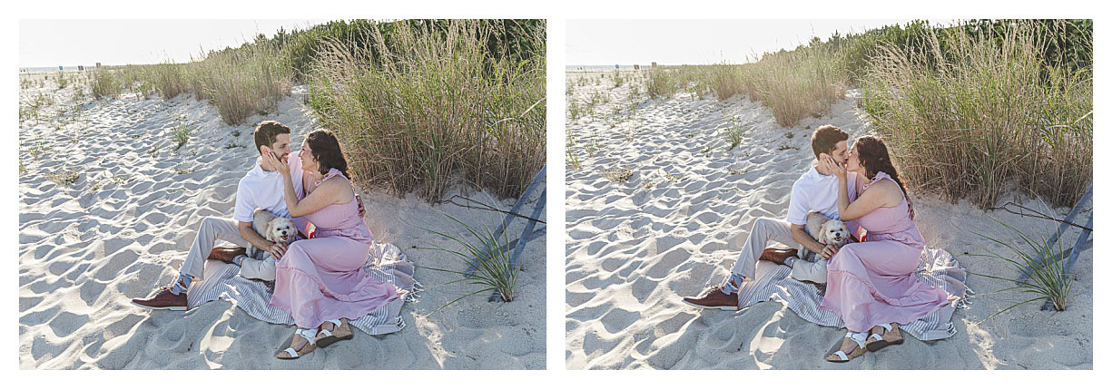 Cape May beach engagement 