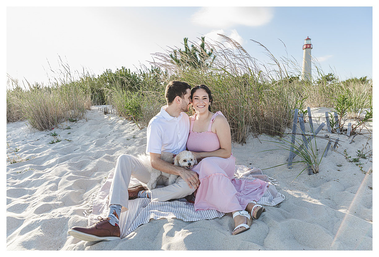 Cape May beach engagement 