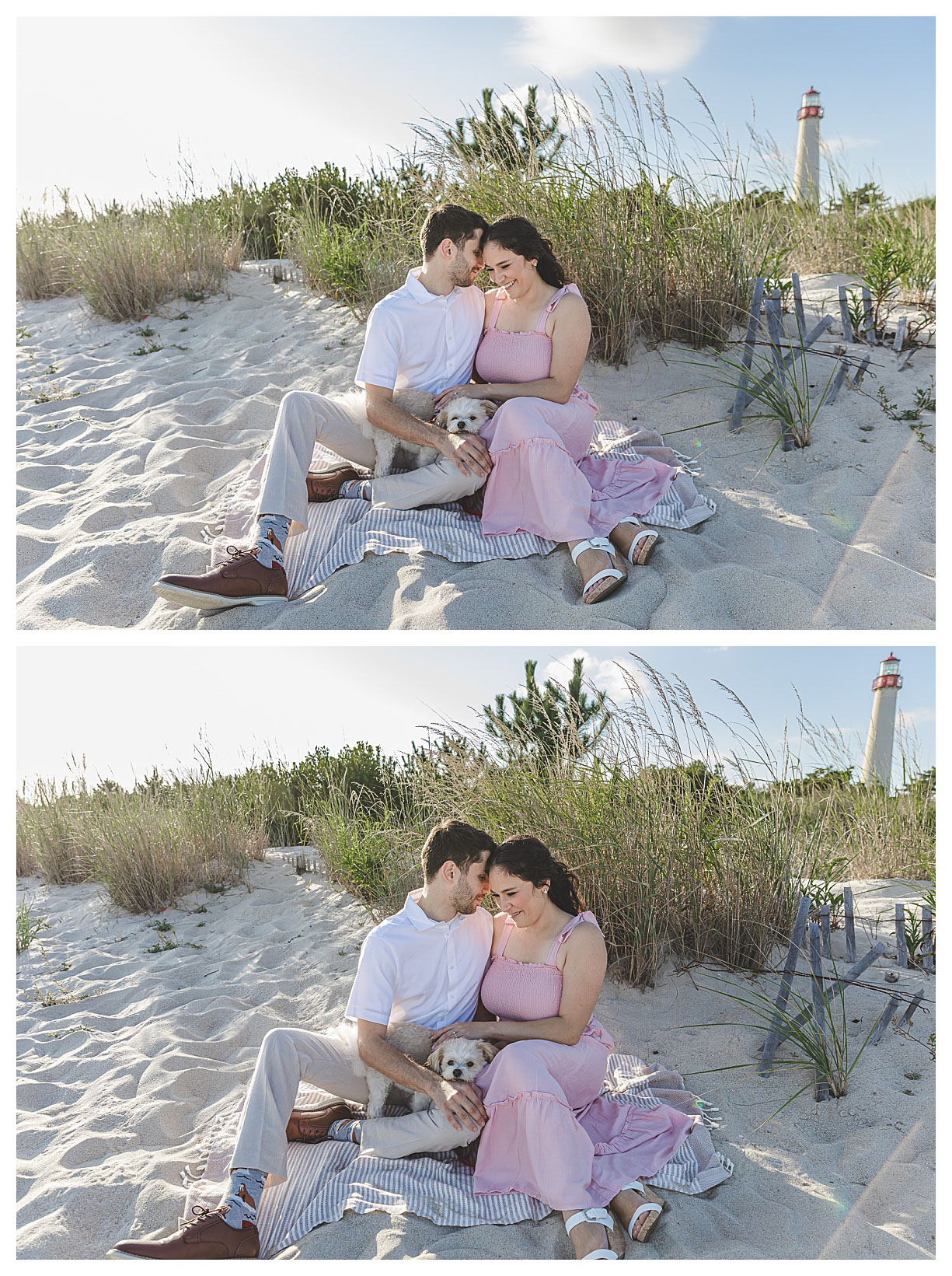 Cape May beach engagement 