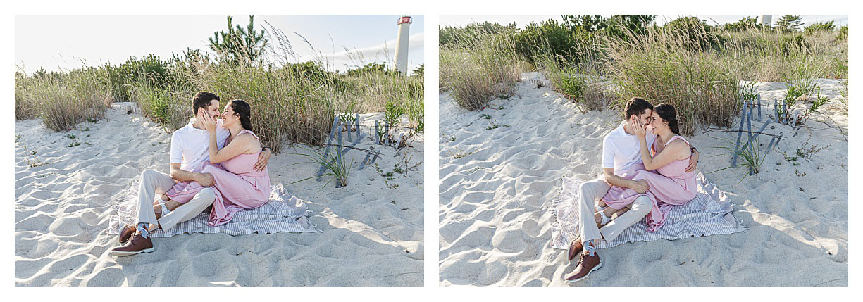 Cape May beach engagement 