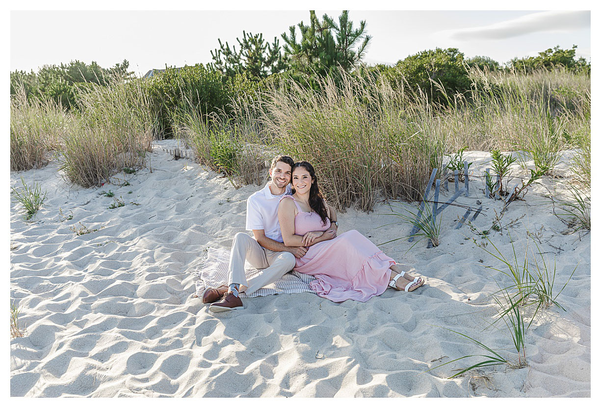 Cape May beach engagement 