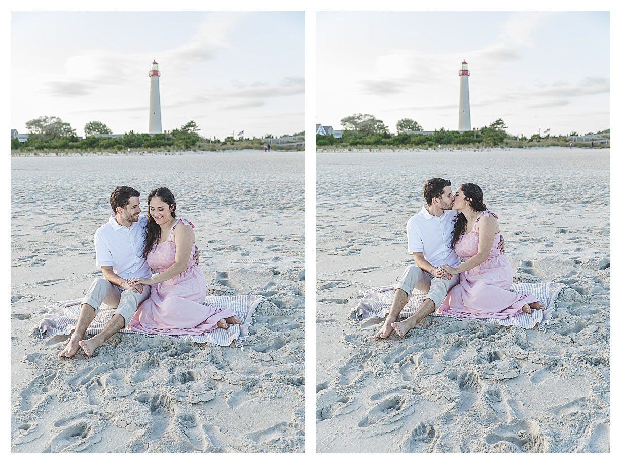 Cape May beach engagement 