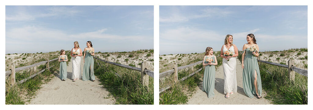 Jersey shore beach wedding.