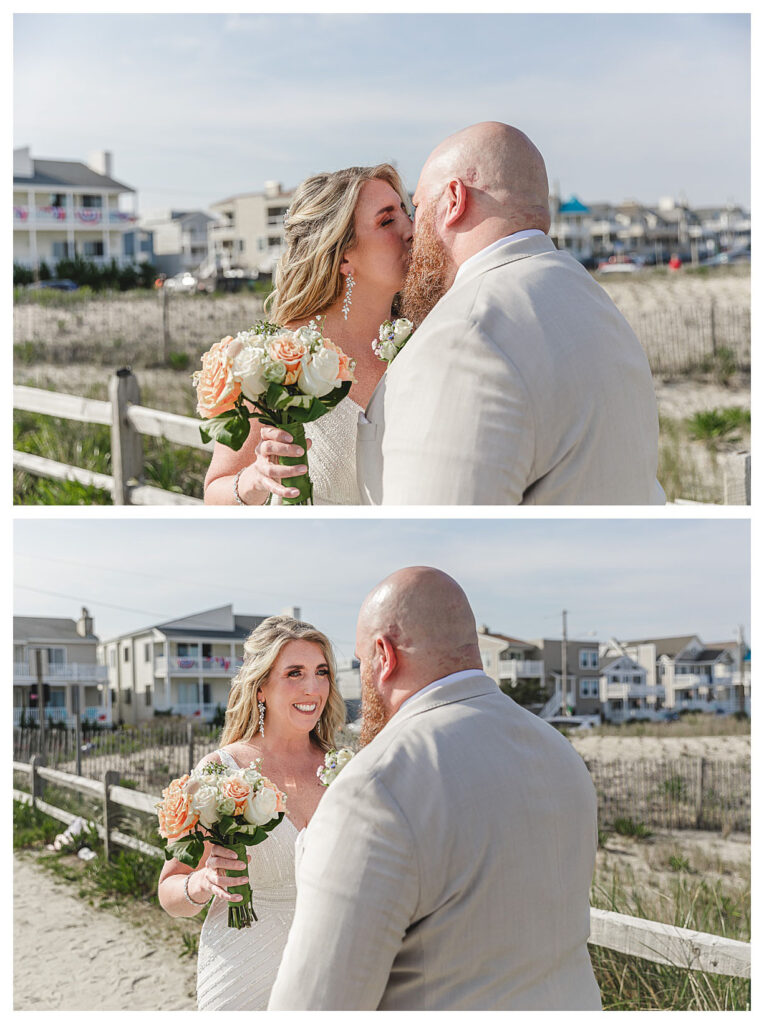 Jersey shore beach wedding.