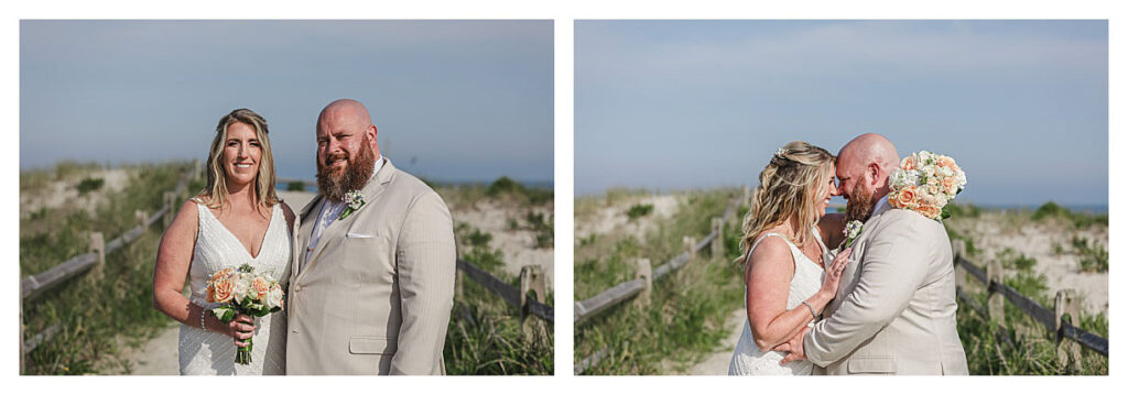 Jersey shore beach wedding.