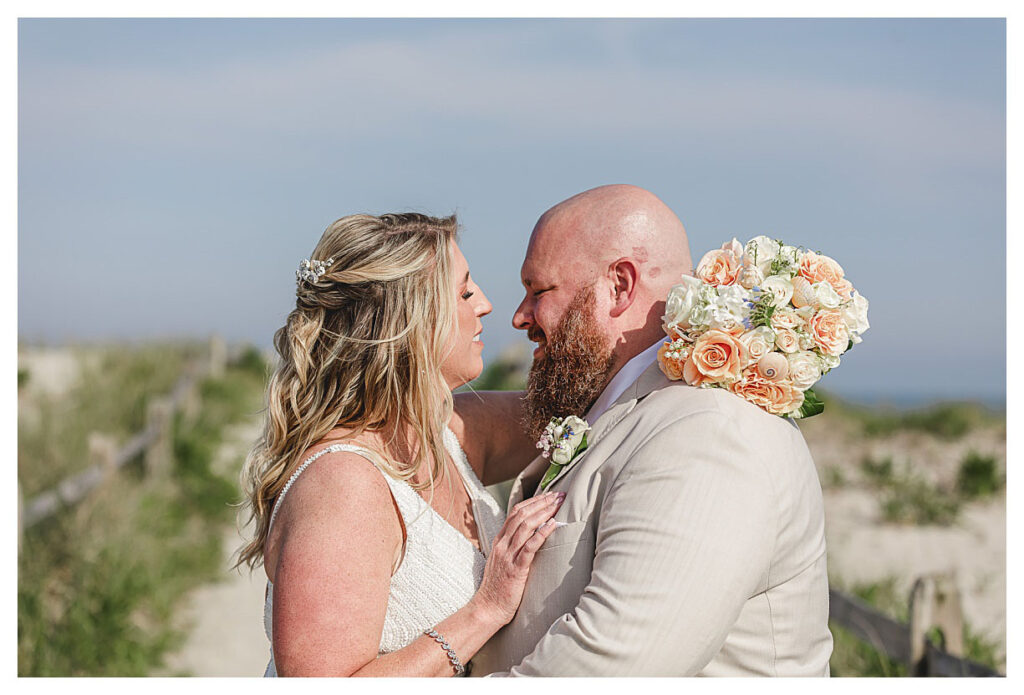 Jersey shore beach wedding.