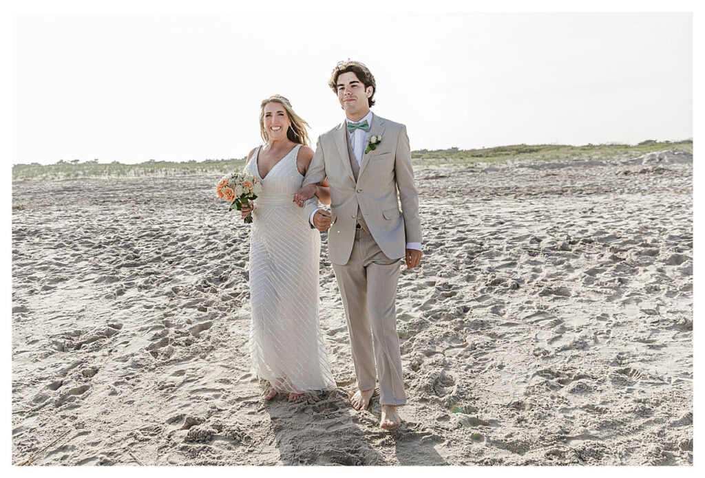 Jersey shore beach wedding.