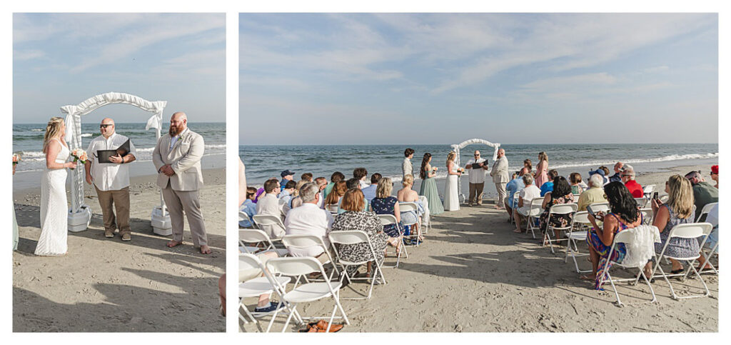 beach wedding in OCNJ