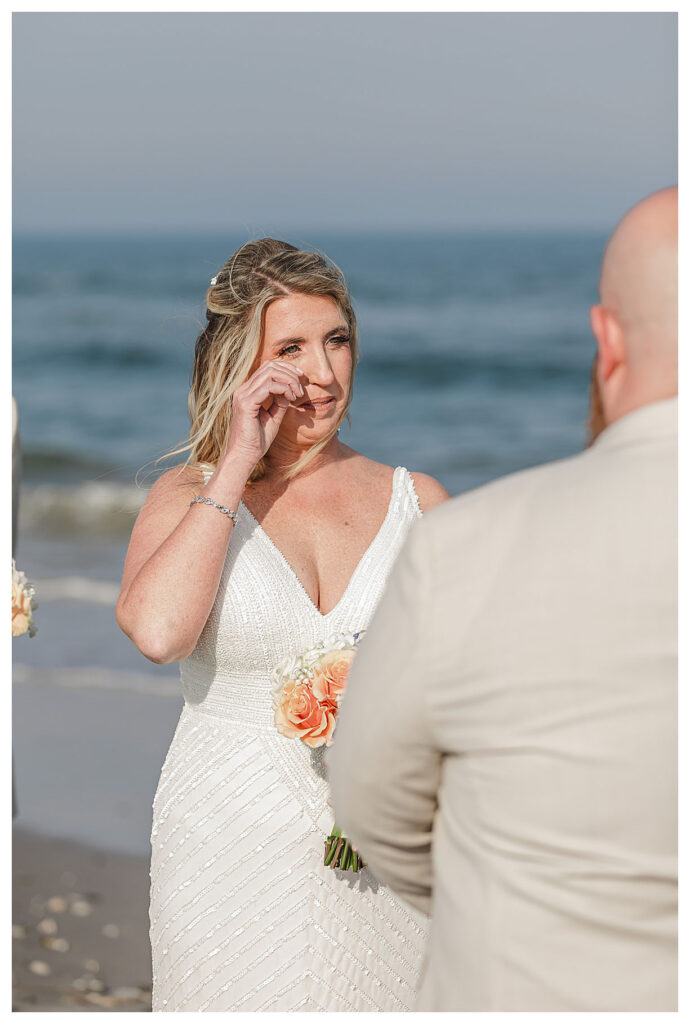 Jersey shore beach wedding.