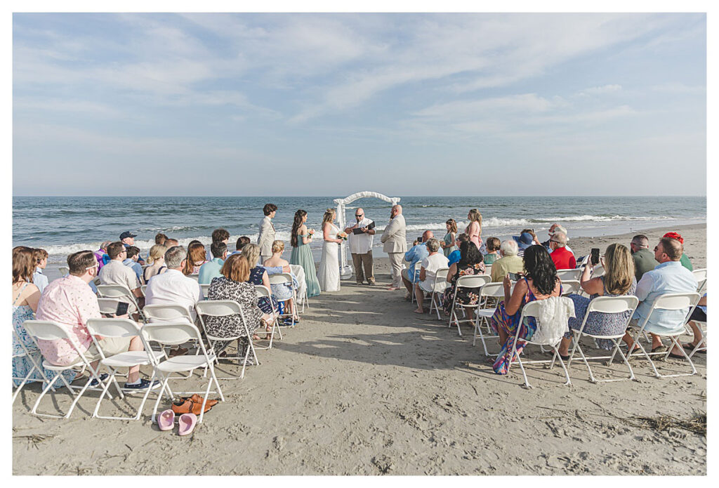 Jersey shore beach wedding.