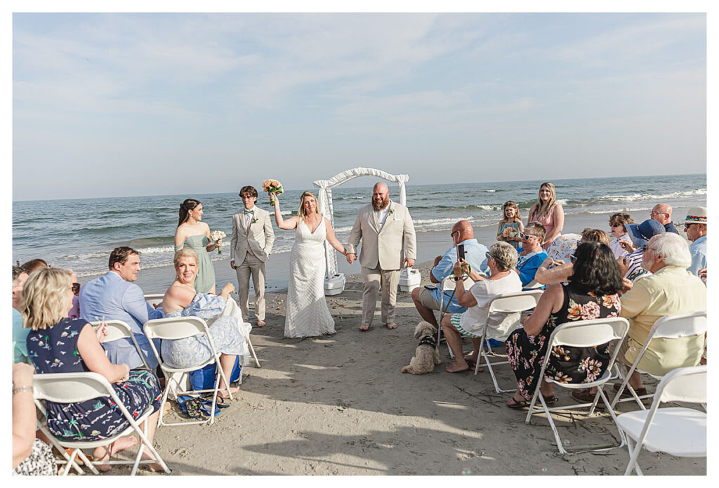 Jersey shore beach wedding.