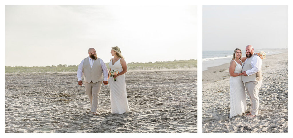 Jersey shore beach wedding.