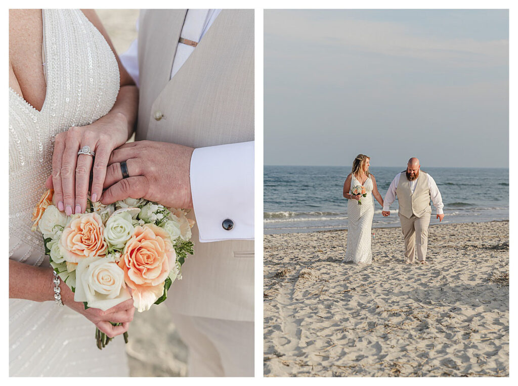 Jersey shore beach wedding.