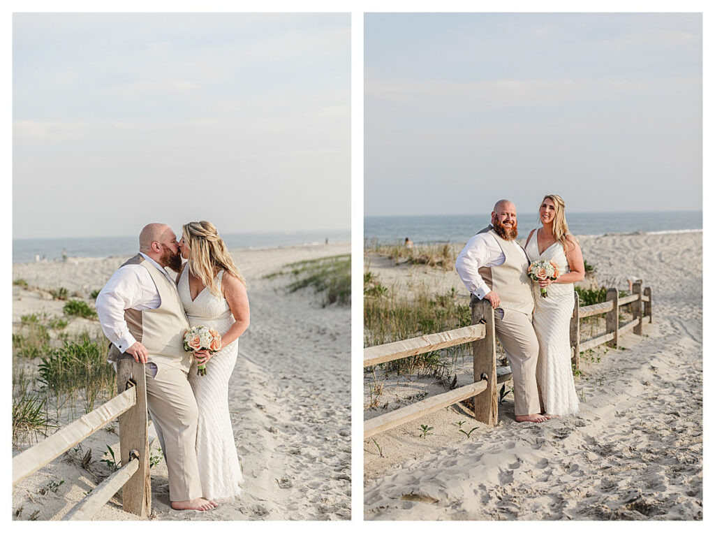 Jersey shore beach wedding.