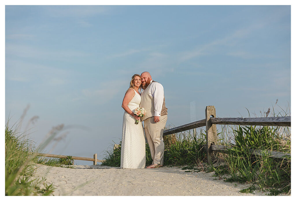 Jersey shore beach wedding.