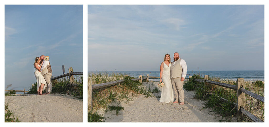 Jersey shore beach wedding.