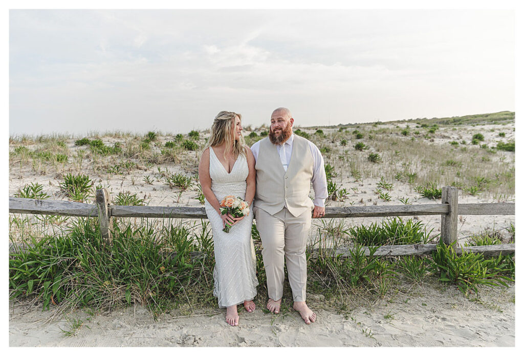 Jersey shore beach wedding.