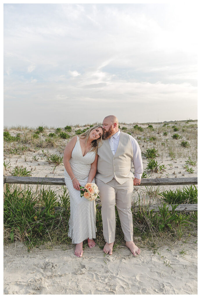 Jersey shore beach wedding.